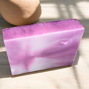 Lavender rum HANDMADE soap DONKEY milk & coconut oil 2x3 inch 4oz